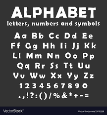 english alphabet uppercase and