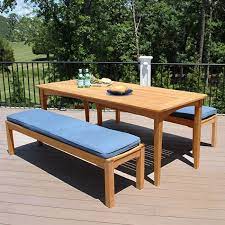 Teak Picnic Table With Detached Benches