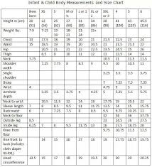 Nice Chart Baby Sewing Baby Size Chart Clothing Size Chart