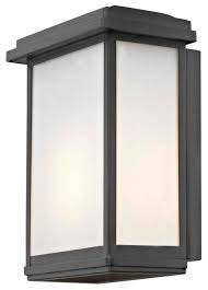 Modern Outdoor Wall Sconce Black
