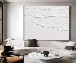 Abstract Painting White Wall Art