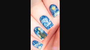 starry nights on nails