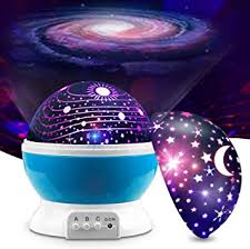 Amazon Com Mokoqi Baby Night Light Lamps For Bedroom Romantic 360 Degree Rotating Star With Sky Moon Cover Cosmos Cover Projector Lights Color Changing Led For Children Kids Girls Baby Nursery Gift Sky