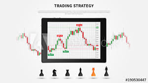 Forex Trading Chart On Tablet Vector Illustration Tablet