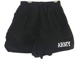 Army Pt Shorts Ipfu Physical Fitness Training Trunks Black