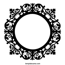 elegant circular frame vector design