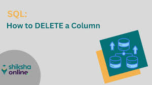 how to delete a column in sql