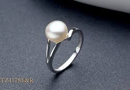 Us 9 94 56 Off Sinya 925 Sterling Silver Pearl Wedding Ring For Women Girls Lover Pearl Dia 8mm Fashion Design Jewelry Engagement Ring In Rings From