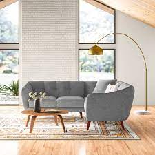 small curved sectional sofa interior