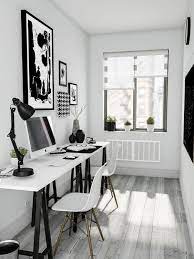 25 black and white home office designs