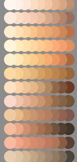 Digital Paint Color Skin Color Palette