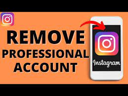how to remove professional account on