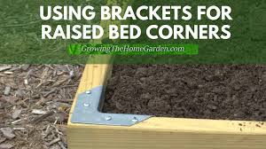 brackets for diy corners on raised beds