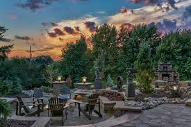 Rocky Mountain Patio With Rock