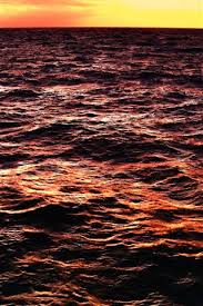 sea waves dusk sunset ocean