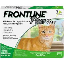 Frontline Plus For Cats And Kittens 1 5 Lbs And Over Flea And Tick Treatment 3 Doses Walmart Com