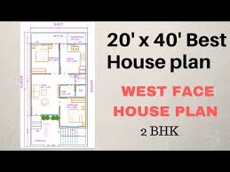20 X 40 2bhk Plan West Face
