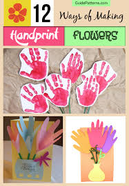12 ways of making handprint flowers