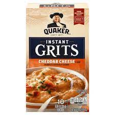 quaker instant grits cheddar cheese flavor