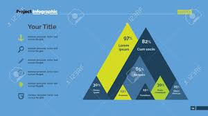 Mountain Diagram With Percentage Element Of Presentation Graph