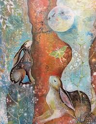 Fine Art Print Magical Moongazing Hare