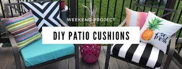 Diy No Sew Patio Cushions Fast And