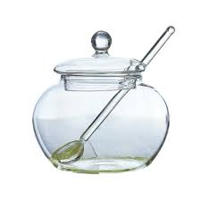 Glass Jar Sugar Cookie Bowl With Lid