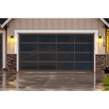 aluminum insulated modern garage doors