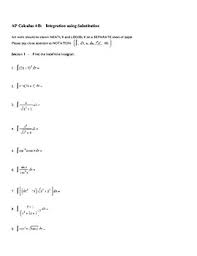 (you may use your calculator for all sections of this problem.) Ap Calculus Worksheets Teachers Pay Teachers