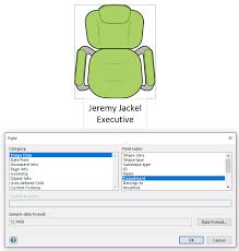 link fields to subshape text visio guy