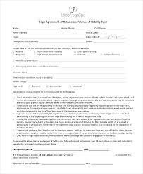11 liability waiver form templates