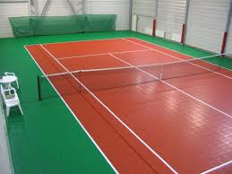 types of tennis courts how they