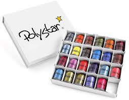 Polystar 23 Count Of Nick Embroidery Thread With Snap Spools W Thread Box Especially Produced For Use In Brother Machines