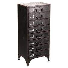 Get 5% in rewards with club o! Industrial Loft 8 Drawer Rustic Iron Tall Dresser Kathy Kuo Home
