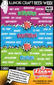 Chicago is traditionally divided into the three sides of the north side, west side, and south side by the chicago river. Links Taproom To Host Northside Vs Southside Vs Outside Illinois Craft Beer Week Event Chicagobeer