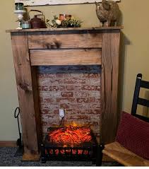 Faux Fireplace Slim Style Farmhouse