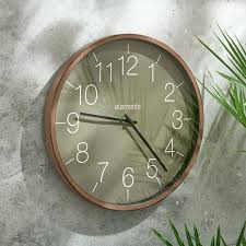 Olive Walnut Clock 41cm Brown