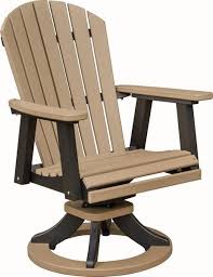 Outdoor Swivel Rocker Poly Dining Chair