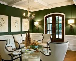 dark green living room