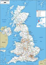 The united kingdom of great britain and northern ireland (uk) is an island nation located in northwest europe. U K Map Road Worldometer