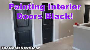 painting interior doors black you
