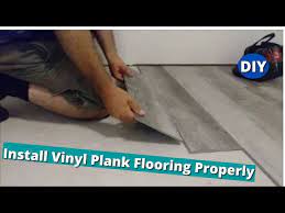 install vinyl plank flooring properly