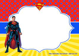 free superhero superman birthday