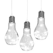 home trends set of 3 hanging edison