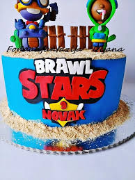 Brawl stars spike sakura cake!! Brawl Stars Themed Cake Cake Star Cakes Themed Cakes