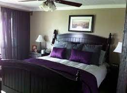 dark grey and purple bedroom top