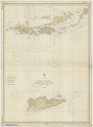 Virgin Islands Map Usvi Bvi Historical Chart 1921