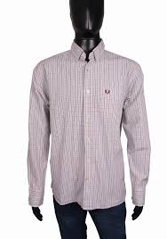 Details About Fred Perry Mens Shirt Tailored Cotton Checks Size L