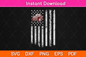 American Flag Mountain Jeep Svg File Graphic By Graphic School Creative Fabrica