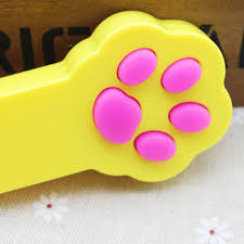 paw beam laser funny cat toy yellow